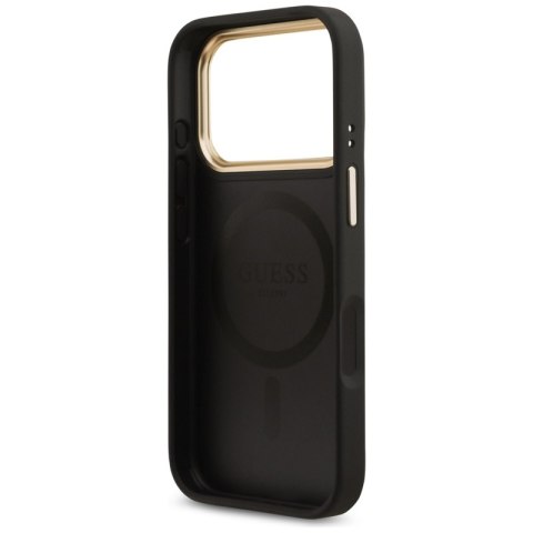 Guess 4G Strass Logo MagSafe - Etui iPhone 17 Pro (czarny)