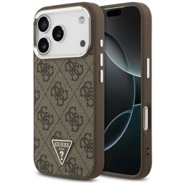Guess 4G Triangle Logo MagSafe - Etui iPhone 17 Pro (brązowy)