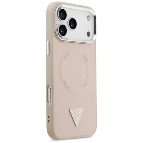 Guess Triangle Logo MagSafe - Etui iPhone 17 Pro Max (różowy)