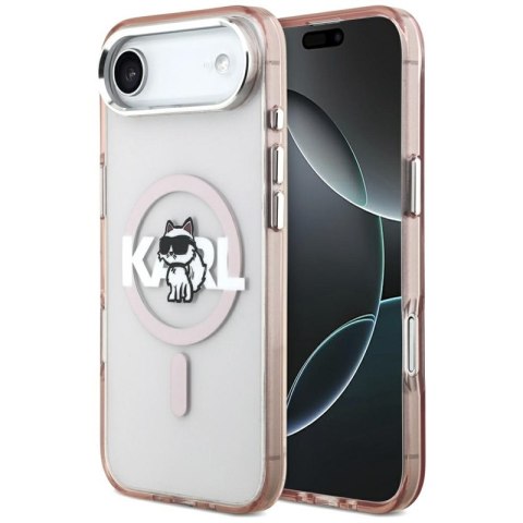 Karl Lagerfeld IML Choupette Sketch Logo MagSafe - Etui iPhone Air (różowy)