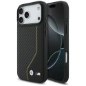 BMW M Carbon Line & Logo MagSafe - Etui iPhone 17 Pro Max (żółty)