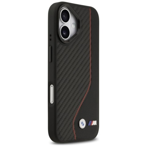 BMW M Carbon Line & Logo MagSafe - Etui iPhone 17 (czerwony)