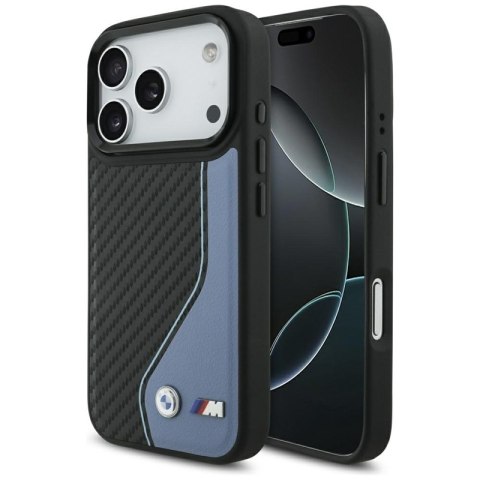 BMW M Carbon Logo MagSafe - Etui iPhone 17 Pro (niebieski)