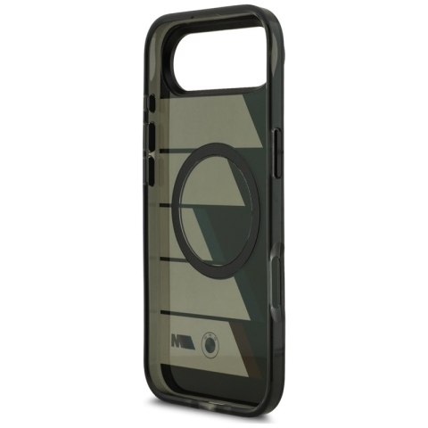 BMW M IML Metal Buttons Tricolor Lines MagSafe - Etui iPhone Air (czarny)