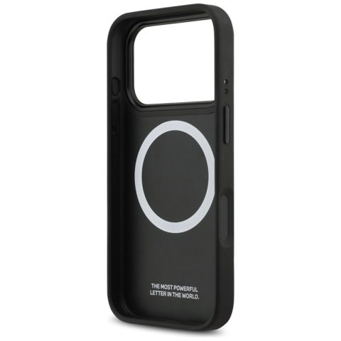 BMW M Perforated Stripe Logo MagSafe - Etui iPhone 17 Pro (niebieski)