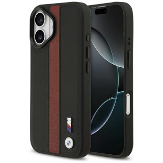 BMW M Perforated Stripe Logo MagSafe - Etui iPhone 17 (czerwony)