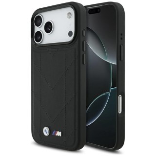 BMW M Quilted Logo MagSafe - Etui iPhone 17 Pro Max (czarny)