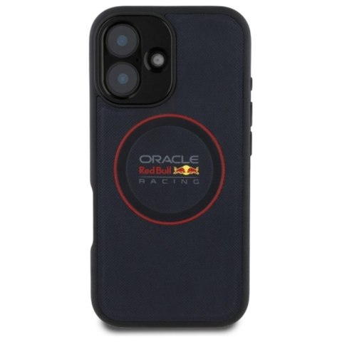 Red Bull Leather Red Ring MagSafe - Etui iPhone 16 Plus (granatowy)