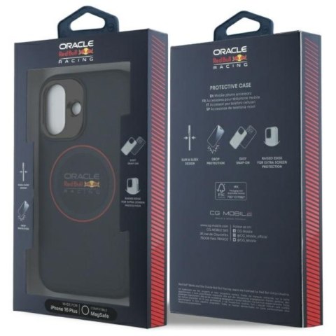 Red Bull Leather Red Ring MagSafe - Etui iPhone 16 Plus (granatowy)