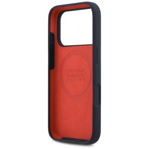 Red Bull Silicone Horizontal Centered Logo MagSafe - Etui iPhone 17 Pro (granatowy)