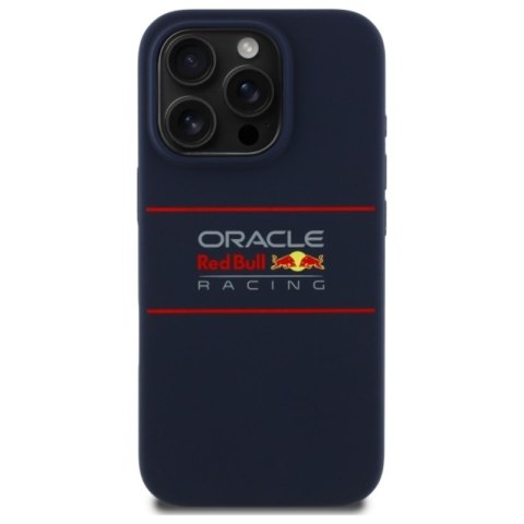 Red Bull Silicone Horizontal Logo MagSafe - Etui iPhone 16 Pro Max (granatowy)