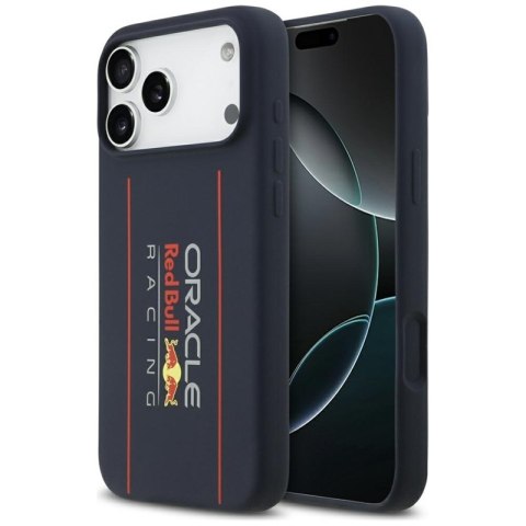 Red Bull Silicone Oversize Vertical Logo MagSafe - Etui iPhone 17 Pro Max (granatowy)