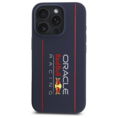Red Bull Silicone Vertical Logo MagSafe - Etui iPhone 16 Pro Max (granatowy)