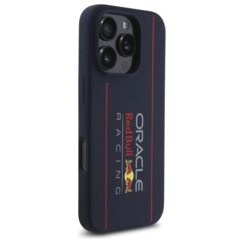 Red Bull Silicone Vertical Logo MagSafe - Etui iPhone 16 Pro Max (granatowy)