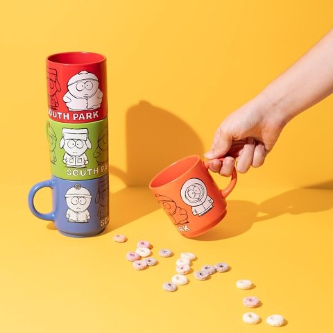 South Park - Zestaw kubków ceramicznych ze stojakiem 300 ml 4 szt.