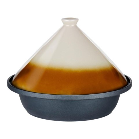 Alpina - Naczynie do duszenia Tajine z ceramiczną pokrywą stożkową 30x25 cm 2,5 L