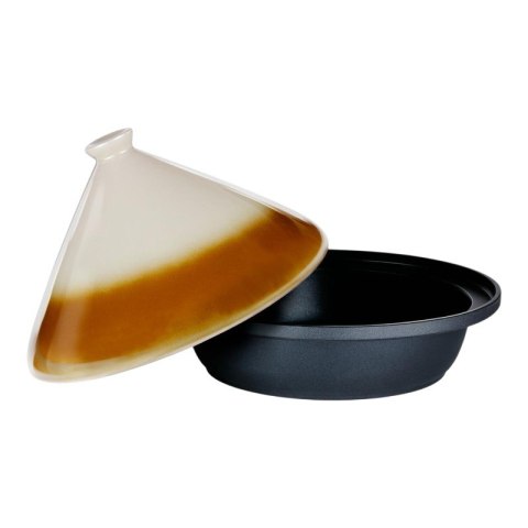 Alpina - Naczynie do duszenia Tajine z ceramiczną pokrywą stożkową 30x25 cm 2,5 L