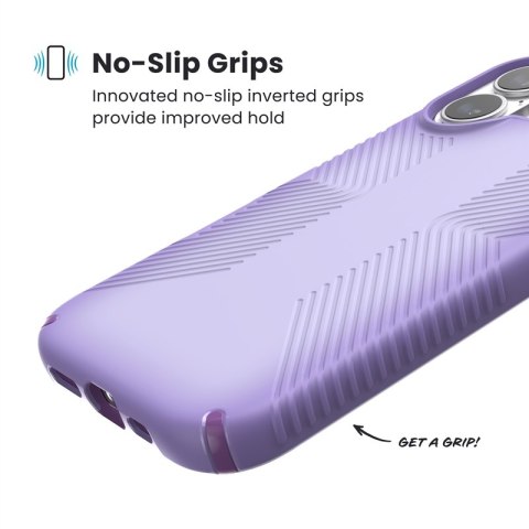 Speck Presidio Lux Grip MagSafe - Etui iPhone 17 (Purple Fade/Magic Purple/New Poppy)