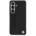 BMW Leather Hot Stamp MagSafe - Etui Samsung Galaxy S26 (czarny)
