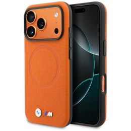 BMW M FW Logo Metal MagSafe - Etui iPhone 17 Pro (pomarańczowy)