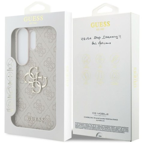 Guess 4G Big Metal Logo - Etui Samsung Galaxy S26 Ultra (różowy)