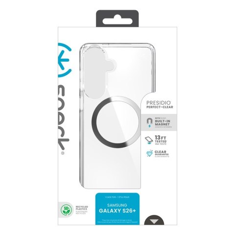 Speck Presidio Perfect-Clear Magnet - Etui Samsung Galaxy S26+ MagSafe (Clear/Clear/Silver)