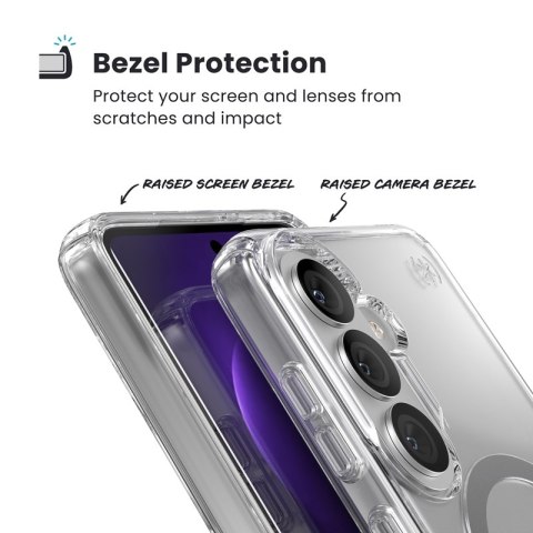Speck Presidio Perfect-Clear Magnet - Etui Samsung Galaxy S26 MagSafe (Clear/Clear/Silver)