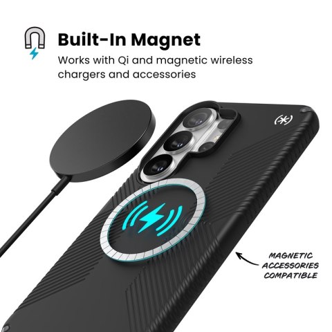 Speck Presidio2 Grip Magnet - Etui Samsung Galaxy S26 Ultra MagSafe (Black/Slate Grey/White)