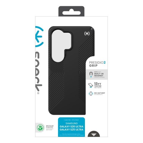 Speck Presidio2 Grip Magnet - Etui Samsung Galaxy S26 Ultra MagSafe (Black/Slate Grey/White)