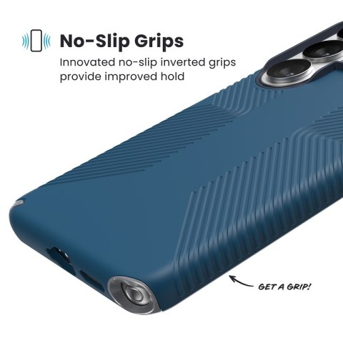 Speck Presidio2 Grip Magnet - Etui Samsung Galaxy S26 Ultra MagSafe (Deep Sea/Silver Metallic/Spell Blue)