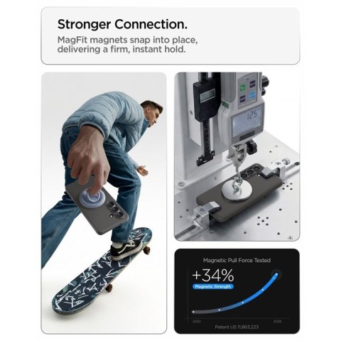 Spigen Liquid Air Mag MagSafe - Etui do Samsung Galaxy S26+ (Marble Grey)
