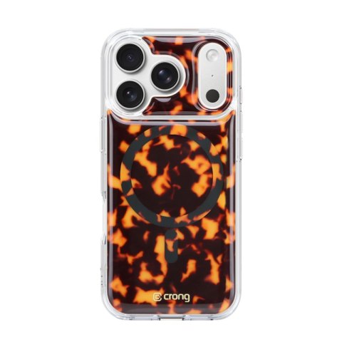 Crong Deluxe MAG Cover - Etui iPhone 17 Pro Max MagSafe (Tortoise)