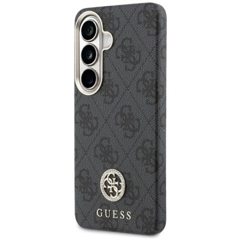 Guess 4G Rhinestone Round Logo MagSafe - Etui Samsung Galaxy S26 (czarny)