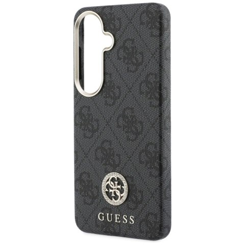 Guess 4G Rhinestone Round Logo MagSafe - Etui Samsung Galaxy S26 (czarny)