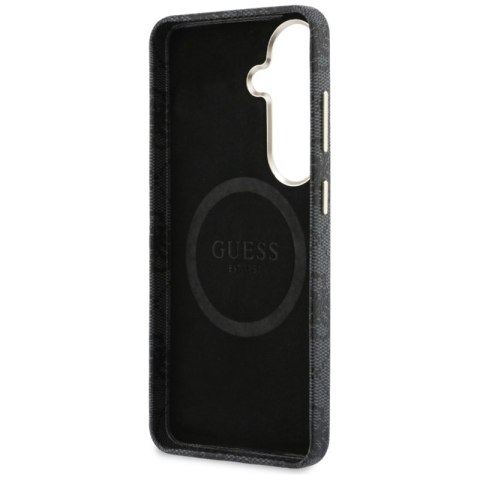 Guess 4G Rhinestone Round Logo MagSafe - Etui Samsung Galaxy S26 (czarny)