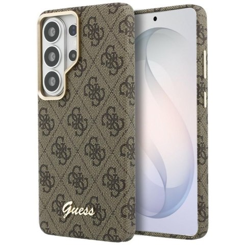 Guess 4G Script MagSafe - Etui Samsung Galaxy S26 Ultra (brązowy)