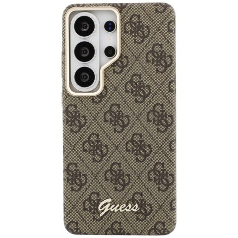 Guess 4G Script MagSafe - Etui Samsung Galaxy S26 Ultra (brązowy)