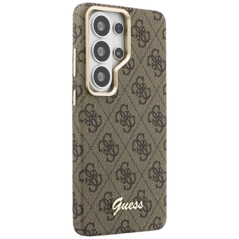 Guess 4G Script MagSafe - Etui Samsung Galaxy S26 Ultra (brązowy)