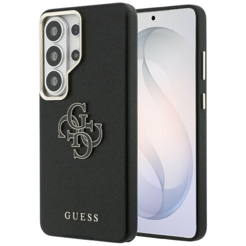 Guess Grained Big 4G Metal Logo - Etui Samsung Galaxy S26 Ultra (czarny)