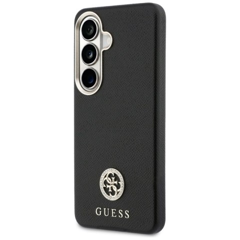 Guess Rhinestone Round Logo MagSafe - Etui Samsung Galaxy S26 (czarny)