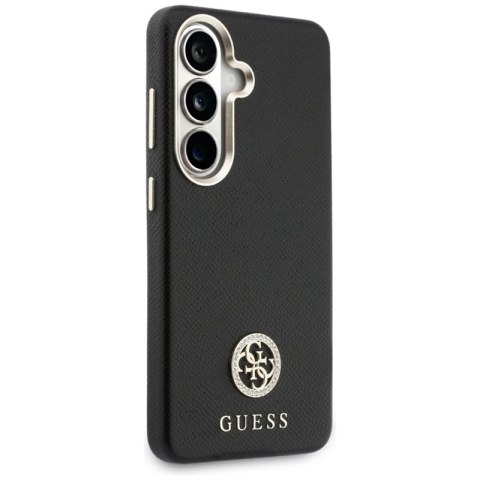 Guess Rhinestone Round Logo MagSafe - Etui Samsung Galaxy S26 (czarny)