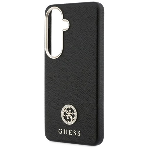 Guess Rhinestone Round Logo MagSafe - Etui Samsung Galaxy S26 (czarny)