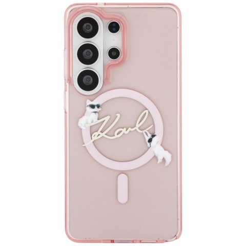 Karl Lagerfeld IML KC Script MagSafe - Etui Samsung Galaxy S26 Ultra (różowy)