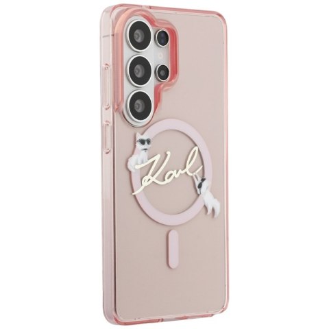 Karl Lagerfeld IML KC Script MagSafe - Etui Samsung Galaxy S26 Ultra (różowy)