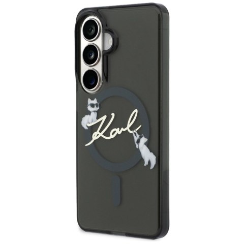 Karl Lagerfeld IML KC Script MagSafe - Etui Samsung Galaxy S26+ (czarny)