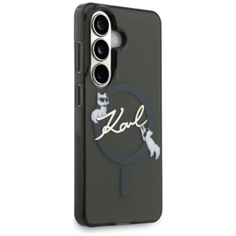 Karl Lagerfeld IML KC Script MagSafe - Etui Samsung Galaxy S26+ (czarny)