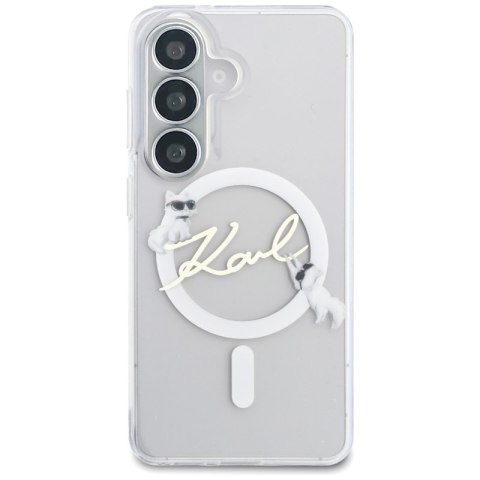 Karl Lagerfeld IML KC Script MagSafe - Etui Samsung Galaxy S26 (przezroczysty)