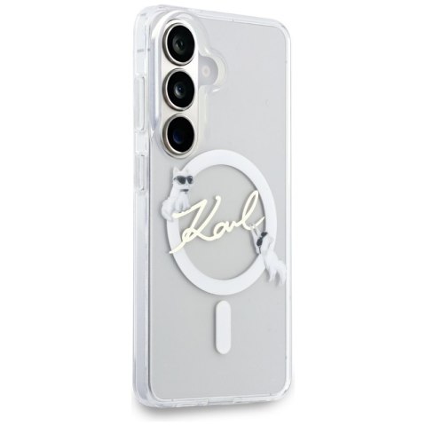 Karl Lagerfeld IML KC Script MagSafe - Etui Samsung Galaxy S26+ (przezroczysty)