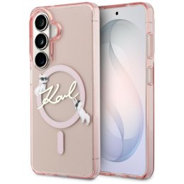 Karl Lagerfeld IML KC Script MagSafe - Etui Samsung Galaxy S26 (różowy)