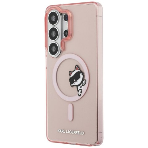 Karl Lagerfeld IML Peekaboo Choupette MagSafe - Etui Samsung Galaxy S26 Ultra (różowy)
